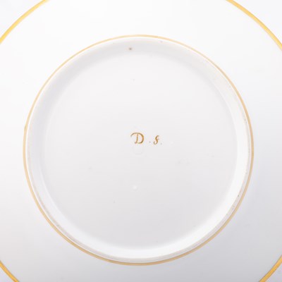 Lot 50 - A PAIR OF PARIS PORCELAIN TOPOGRAPHICAL PLATES, LATE 19TH CENTURY