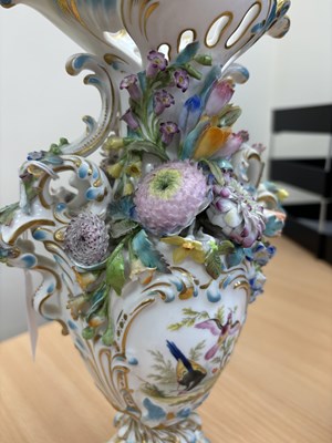 Lot 45 - A MINTON PORCELAIN GARNITURE, CIRCA 1830