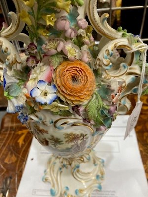 Lot 45 - A MINTON PORCELAIN GARNITURE, CIRCA 1830