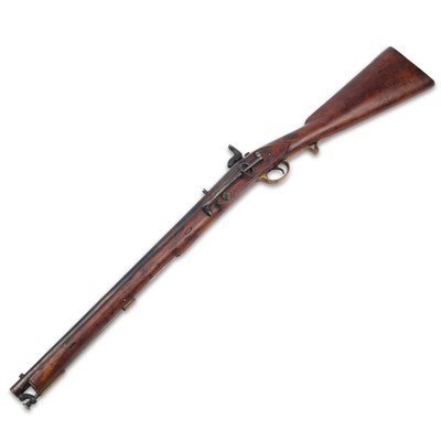 Lot 1 - A PERCUSSION CAVALRY CARBINE