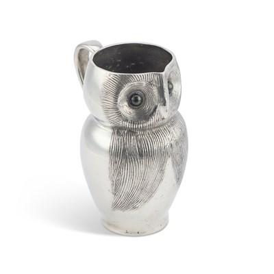 Lot 205 - A LIBERTY & CO TUDRIC PEWTER OWL JUG
