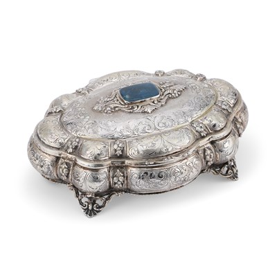 Lot 307 - A 20TH CENTURY ITALIAN SILVER CASKET