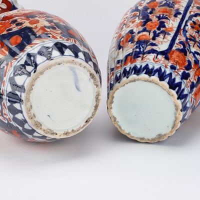 Lot 78 - TWO JAPANESE IMARI VASES