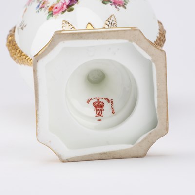 Lot 29 - A ROYAL CROWN DERBY VASE BY ALBERT GREGORY, DATED 1909