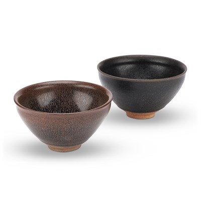 Lot 161 - TWO CHINESE 'HARE'S FUR' BOWLS