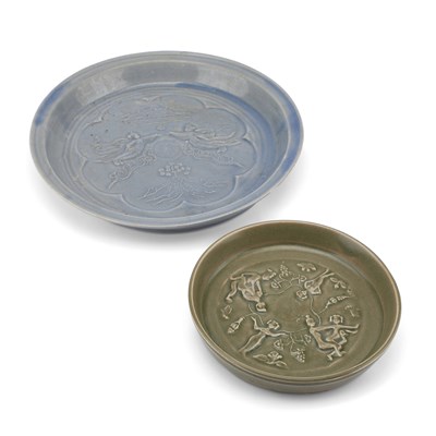 Lot 121 - TWO SONG STYLE CELADON DISHES