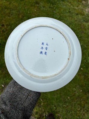 Lot 84 - A PAIR OF CHINESE BLUE AND WHITE PLATES