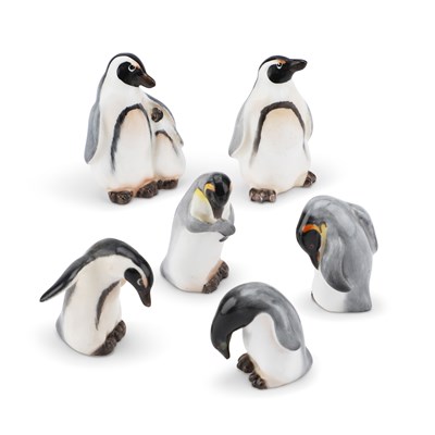 Lot 63 - A SET OF SIX ROYAL DOULTON PENGUINS