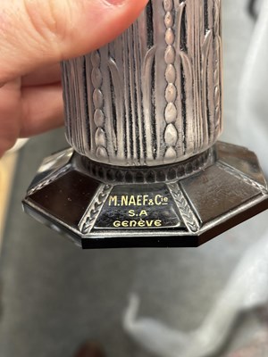 Lot 18 - JULIEN VIARD FOR M. NAEF & CIE, A MOUILLETTE JAR AND COVER