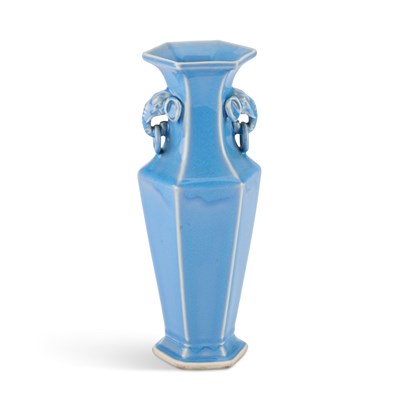 Lot 139 - A CHINESE BLUE GROUND VASE