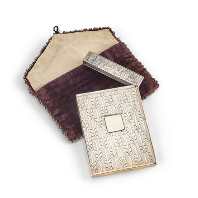 Lot 369 - A WILLIAM IV SILVER CARD CASE
