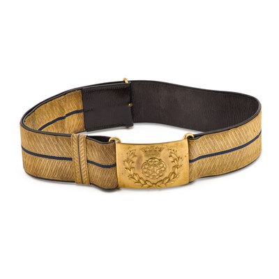 Lot 3 - A VICTORIAN OFFICERS FULL DRESS SWORD BELT