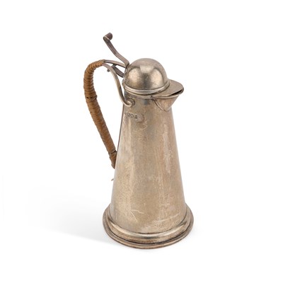 Lot 413 - A VICTORIAN SILVER HOT WATER JUG