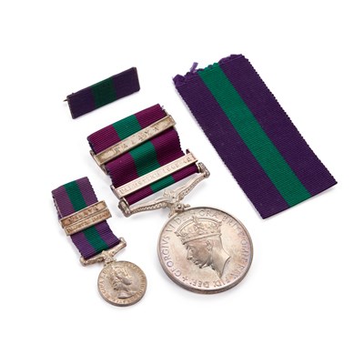 Lot 4 - A GEORGE VI GENERAL SERVICE MEDAL 1918-62
