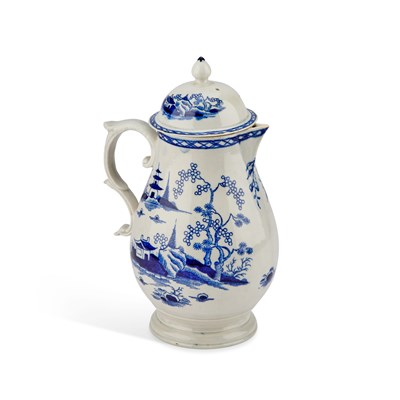 Lot 55 - A RARE LIVERPOOL (PENNINGTON) HOT WATER JUG, CIRCA 1775