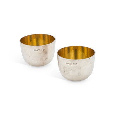 Lot 263 - A PAIR OF ELIZABETH II SILVER TUMBLER CUPS