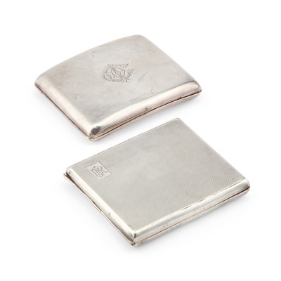 Lot 144 - TWO SILVER CIGARETTE CASES