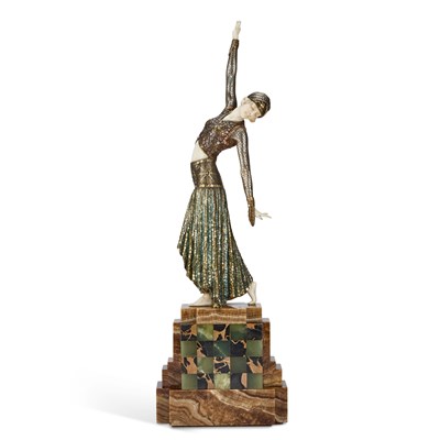 Lot 928 - DEMETRE CHIPARUS (1886-1947), 'FOOTSTEPS'