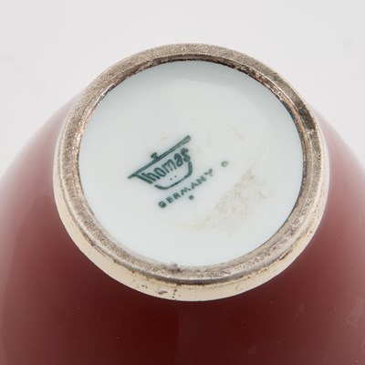Lot 130 - A THOMAS SILVER LUSTRE PORCELAIN VASE