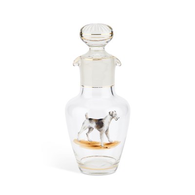 Lot 68 - A LATE 19TH CENTURY PAINTED GLASS DECANTER