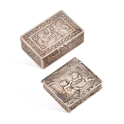 Lot 201 - A PERSIAN SILVER BOX