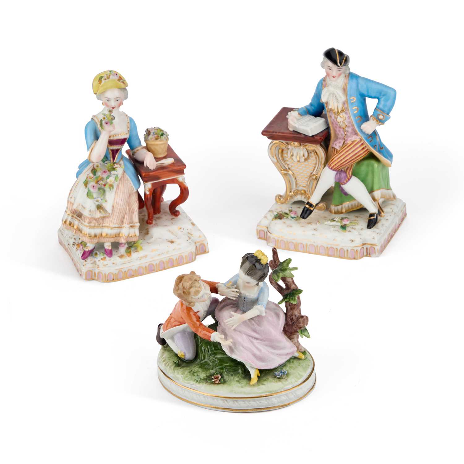Lot 56 - A PAIR OF JACOB PETIT PORCELAIN FIGURES, 19TH CENTURY