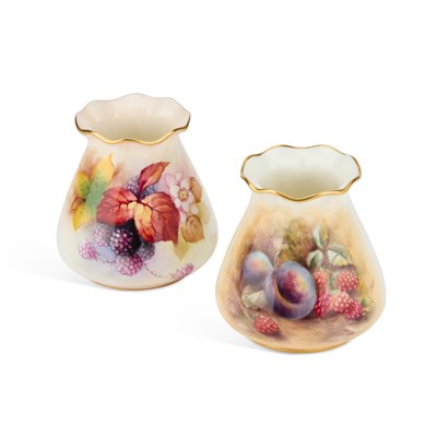 Lot 62 - TWO ROYAL WORCESTER VASES