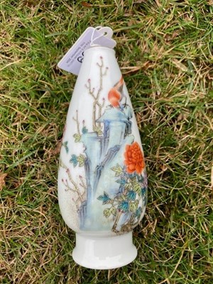 Lot 69 - A CHINESE FAMILLE ROSE VASE