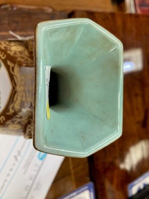 Lot 57 - A CHINESE FAUX BRONZE PORCELAIN VASE
