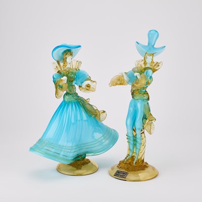 Lot 45 - A PAIR OF VENETIAN FLAMENCO DANCERS