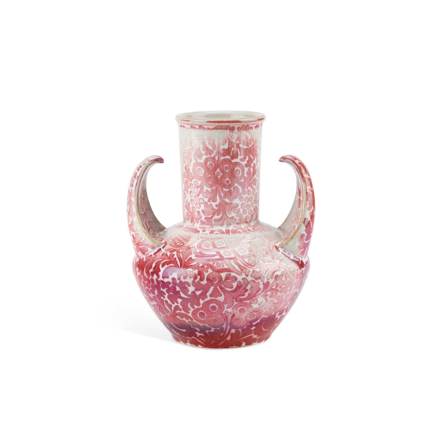 Lot 44 - A TWO-HANDLED LUSTRE VASE, POSSIBLY BY CLEMENT MASSIER, 1888
