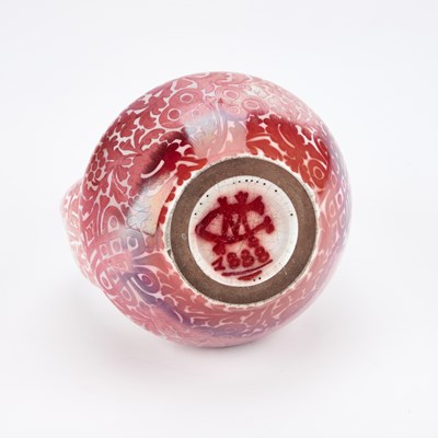 Lot 44 - A TWO-HANDLED LUSTRE VASE, POSSIBLY BY CLEMENT MASSIER, 1888
