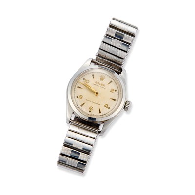 Lot 551 - A STEEL ROLEX OYSTER ROYAL BRACELET WATCH