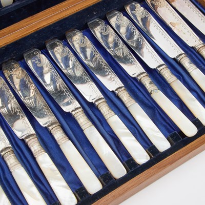 Lot 136 - A SET OF FOUR ENGLISH AESTHETIC MOVEMENT SILVER-PLATED SERVING SPOONS