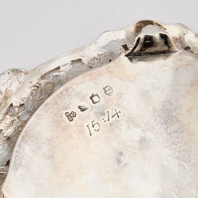 Lot 404 - A PAIR OF GEORGE II SILVER SALVERS