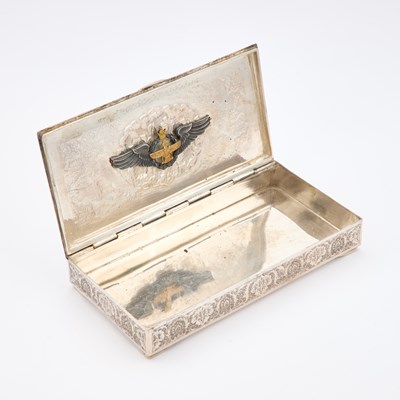 Lot 139 - A PERSIAN SILVER BOX