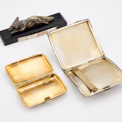 Lot 236 - AN ELIZABETH II CAST SILVER MODEL OF A FOX