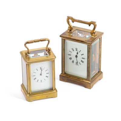 Lot 410 - TWO CARRIAGE CLOCKS