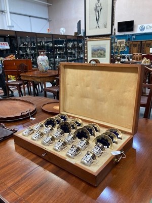 Lot 32 - AN AYNSLEY SILVER-MOUNTED COFFEE SERVICE