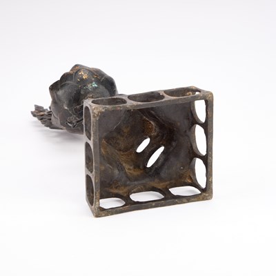 Lot 171 - A BRONZE FIGURE OF SHAKYAMUNI BUDDHA