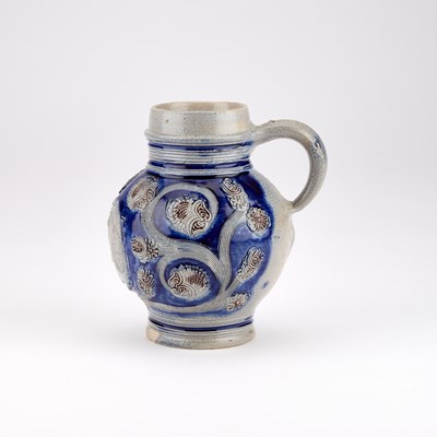 Lot 22 - A WESTERWALD STONEWARE JUG