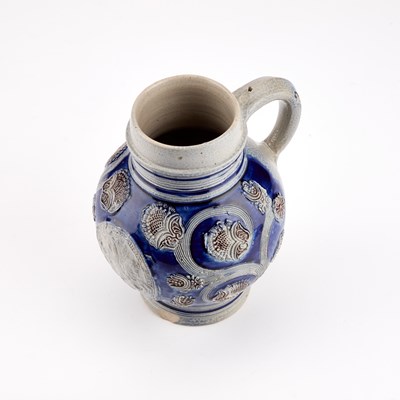 Lot 22 - A WESTERWALD STONEWARE JUG