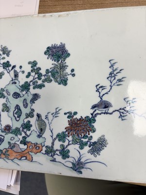 Lot 163 - A CHINESE PORCELAIN PLAQUE