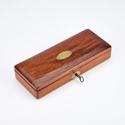 Lot 95 - A 19TH CENTURY MAHOGANY CASED SURGEONS KIT