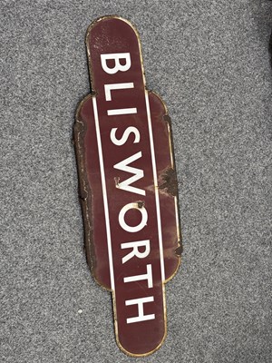 Lot 84 - A BLISWORTH RAILWAY STATION ENAMEL SIGN