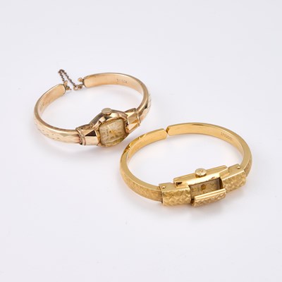 Lot 74 - A JUVENIA LADY'S BANGLE WRISTWATCH