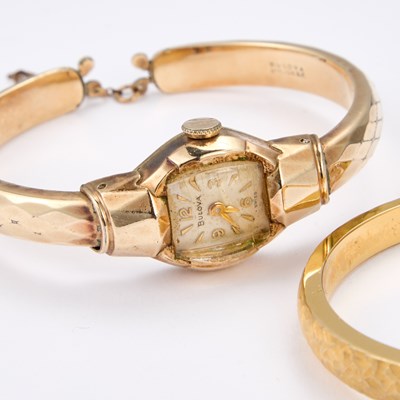Lot 74 - A JUVENIA LADY'S BANGLE WRISTWATCH