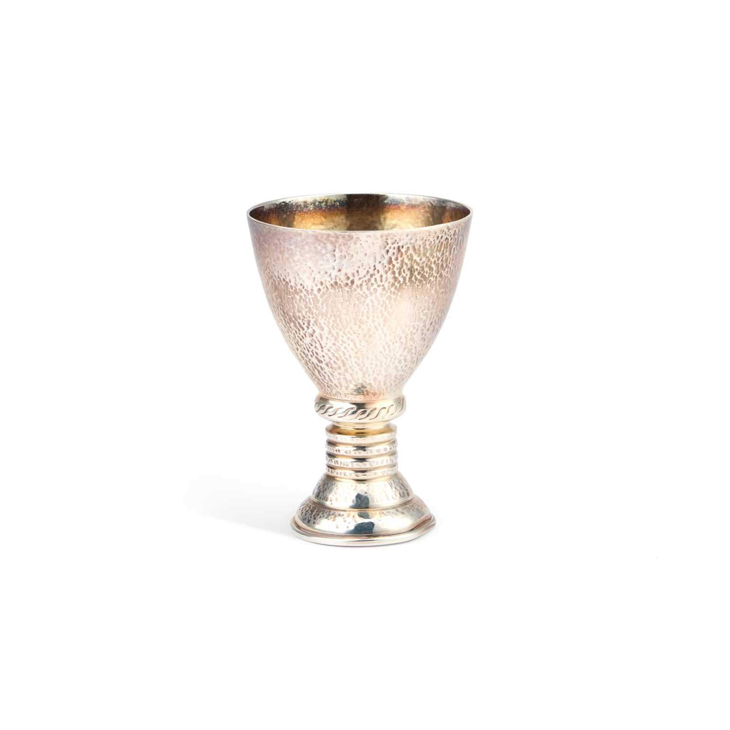 Lot 185 - A GREEK STERLING SILVER CHALICE