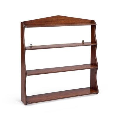 Lot 734 - A SET OF REGENCY MAHOGANY WALL SHELVES