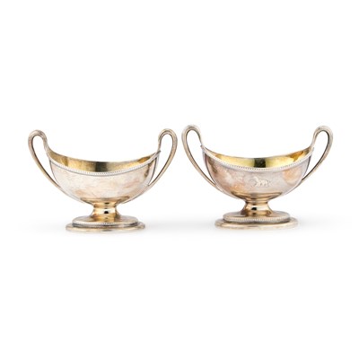 Lot 506 - A PAIR OF GEORGE III SILVER SALTS